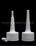 22/410 Nozzle Applicator with Plug, White