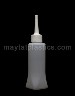 120ml Square Base Bottle, HDPE