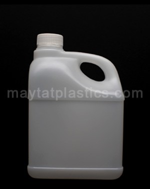 2 Litre Flat Bottle with Arc Handle, HDPE