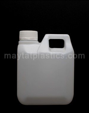 1 Litre Bevelled Bottle with Handle, HDPE