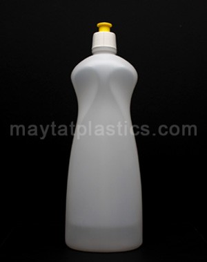 1 Litre Detergent Contour Bottle, HDPE