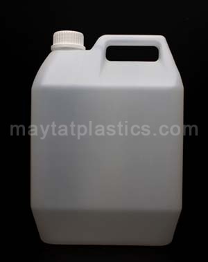 5 Litre Tapered Bottle with Handle, HDPE